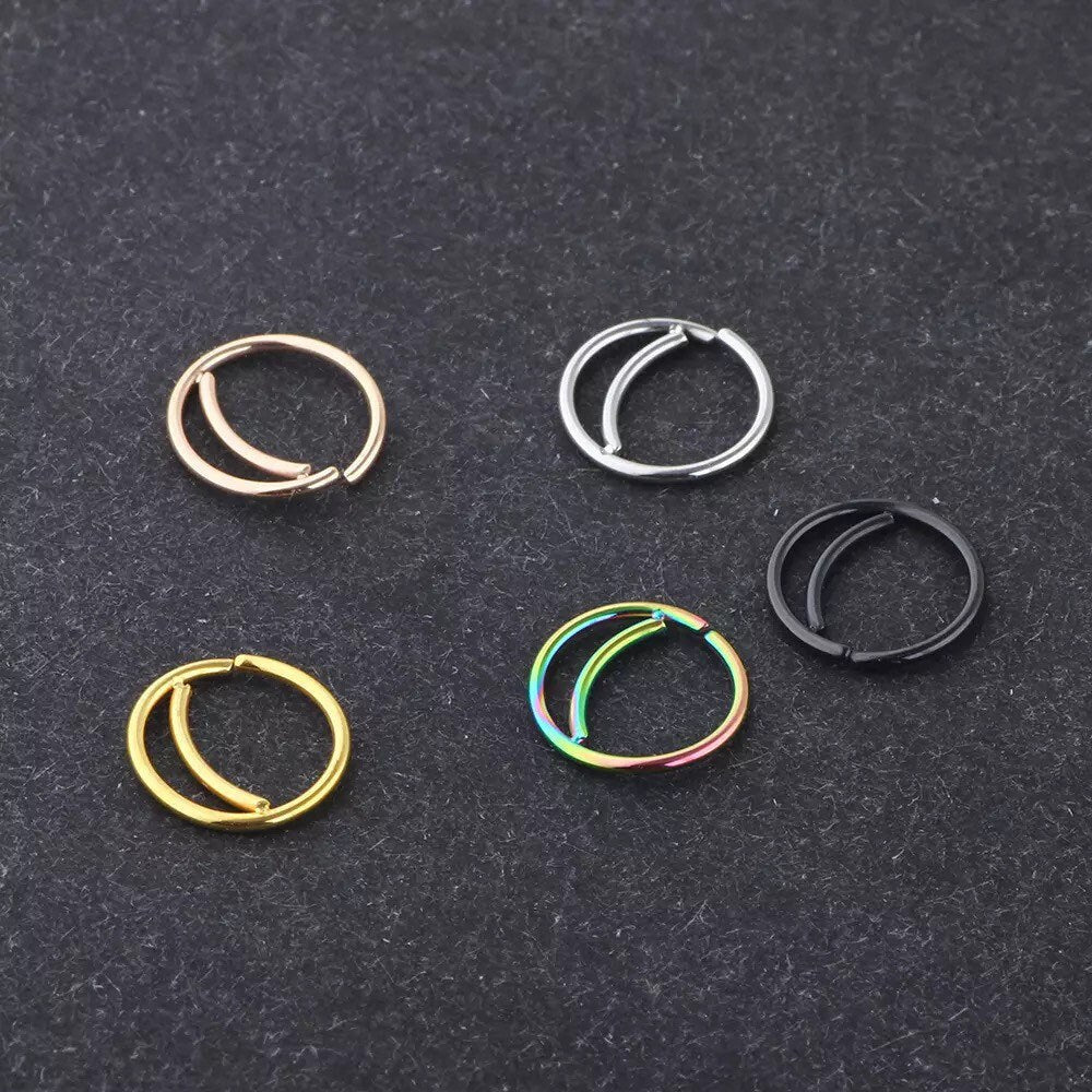 20g 36pcs 316l Stainless Steel Nose Ring Hoop Nose Piercing Jewelry For  Women And Men | Fruugo BE